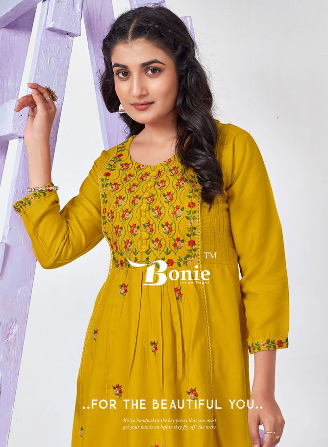 Adore 4 By Bonie Embroidery Rayon Ladies Short Top Wholesale Market In Surat
